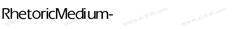 Rhetoric Medium字体转换